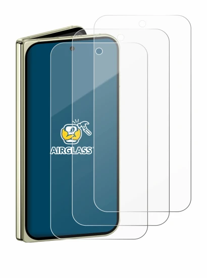 Image de l'appareil Google Pixel 10 Pro Fold avec une grande variété de protections d'écran.