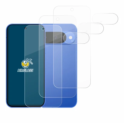 Image de l'appareil Google Pixel 10 (Avant+Caméra) avec une grande variété de protections d'écran.