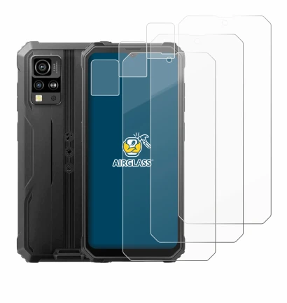 Image de l'appareil Blackview BV4800 SE (Avant+Caméra) avec une grande variété de protections d'écran.