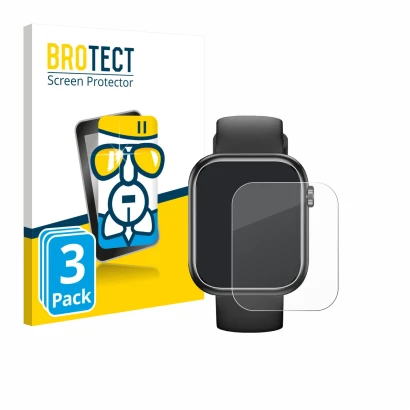 Face avant d’un emballage produit avec le logo de la marque BROTECT. À côté, l’appareil RLQA G104 1.83" est représenté avec la