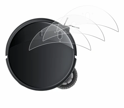 Image de l'appareil Roborock Saros 10R avec une grande variété de protections d'écran.