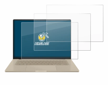 Image de l'appareil ASUS ZenBook A16 UX3607 avec une grande variété de protections d'écran.