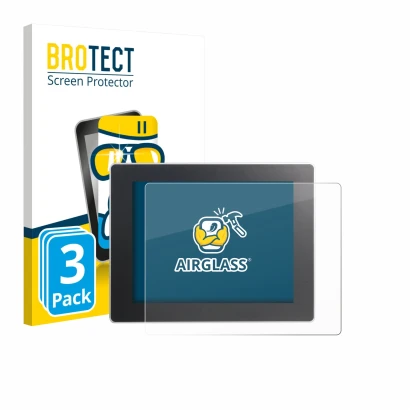 Face avant d’un emballage produit avec le logo de la marque BROTECT. À côté, l’appareil Weintek cMT3092X est représenté avec l