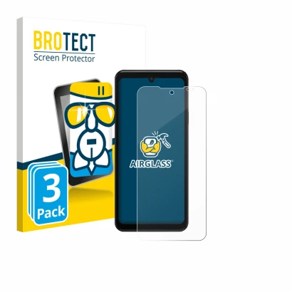 Face avant d’un emballage produit avec le logo de la marque BROTECT. À côté, l’appareil Sunmi L3 est représenté avec la protec