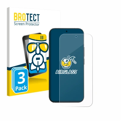 Face avant d’un emballage produit avec le logo de la marque BROTECT. À côté, l’appareil Vivo V70 est représenté avec la protec