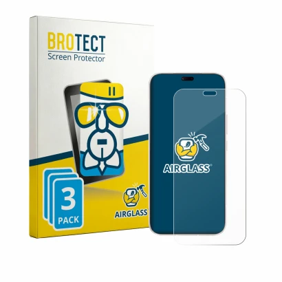 Face avant d’un emballage produit avec le logo de la marque BROTECT. À côté, l’appareil Honor Play 11 Plus est représenté avec