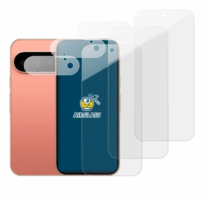 Image de l'appareil Google Pixel 11 Pro (Avant+Caméra) avec une grande variété de protections d'écran.