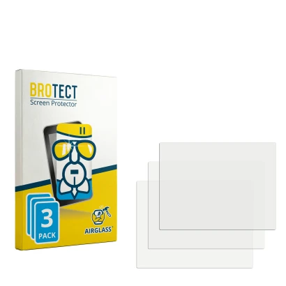 Face avant d’un emballage produit avec le logo de la marque BROTECT. À côté se trouve la protection d’écran correspondante.