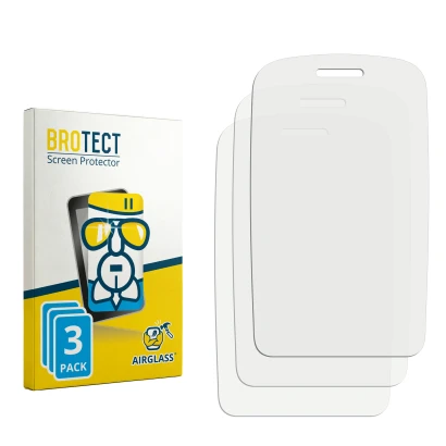 Face avant d’un emballage produit avec le logo de la marque BROTECT. À côté se trouve la protection d’écran correspondante.
