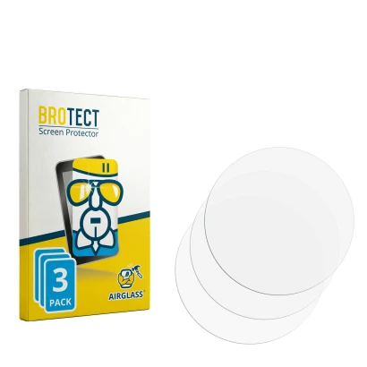 Face avant d’un emballage produit avec le logo de la marque BROTECT. À côté se trouve la protection d’écran correspondante.
