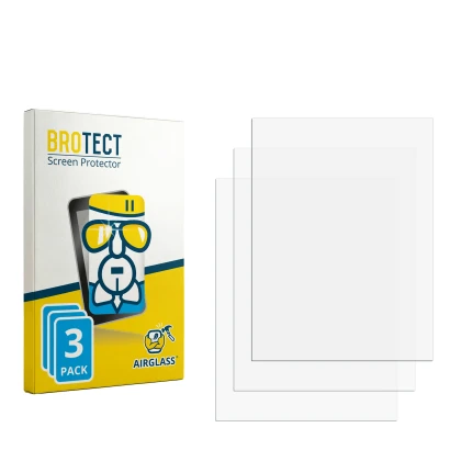 Face avant d’un emballage produit avec le logo de la marque BROTECT. À côté se trouve la protection d’écran correspondante.