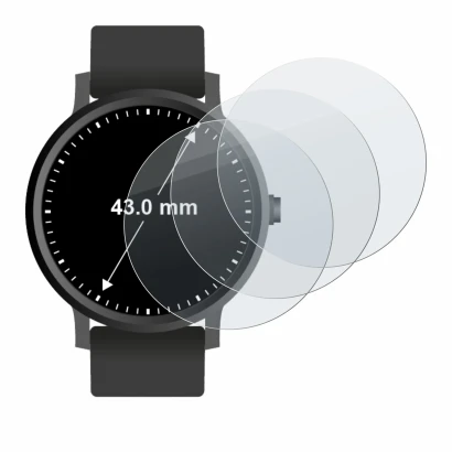 Image de l'appareil Montres (Circulaire, ø: 43 mm) avec une grande variété de protections d'écran.