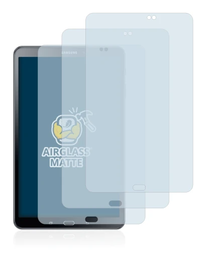 Image de l'appareil Samsung Galaxy Tab A 10.1 2016 avec une grande variété de protections d'écran.