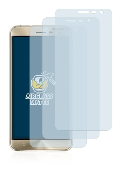 Image de l'appareil ASUS ZenFone 3 ZE552KL avec une grande variété de protections d'écran.