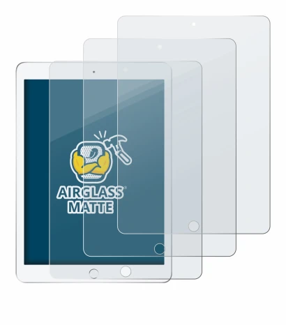 Image de l'appareil Apple iPad 9.7" 2018 (6ème Gen.) avec une grande variété de protections d'écran.