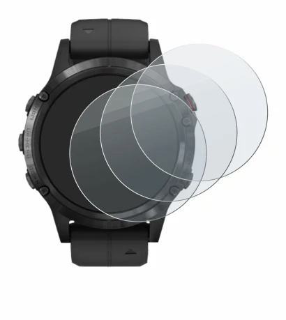 Image de l'appareil Garmin Fenix 5 Plus (47 mm) avec une grande variété de protections d'écran.