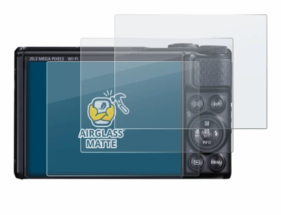 Image de l'appareil Canon PowerShot SX740 HS avec une grande variété de protections d'écran.