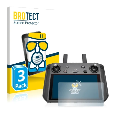 Face avant d’un emballage produit avec le logo de la marque BROTECT. À côté, l’appareil DJI Smart Controller est représenté av
