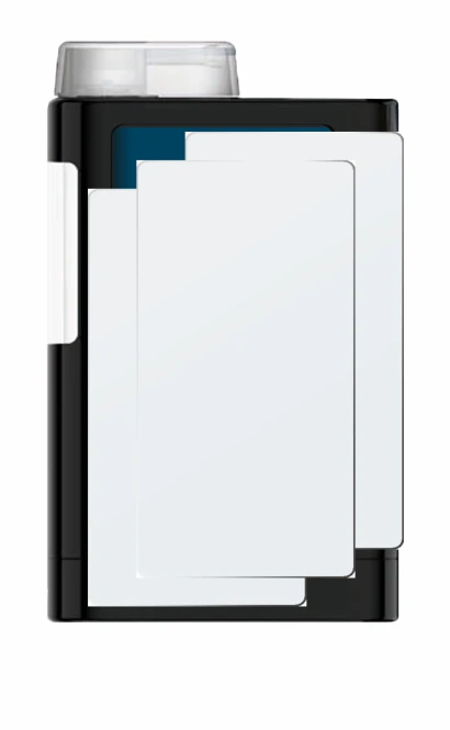 Image de l'appareil Mylife YpsoPump avec une grande variété de protections d'écran.