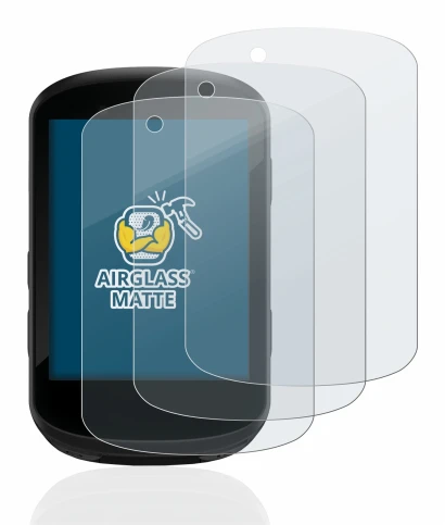 Image de l'appareil Garmin Edge 530 avec une grande variété de protections d'écran.