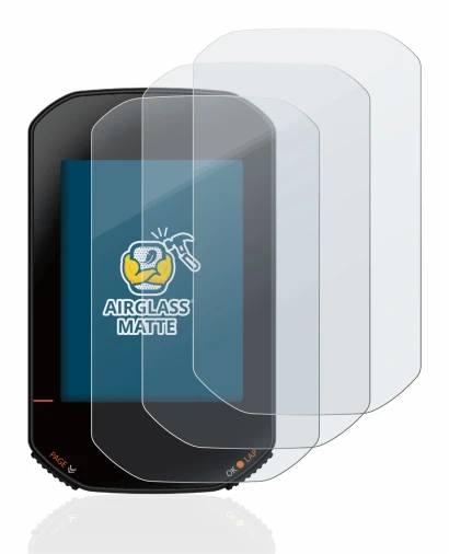 Image de l'appareil Bryton Rider 420 avec une grande variété de protections d'écran.