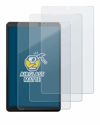 Image de l'appareil Lenovo Tab M8 avec une grande variété de protections d'écran.