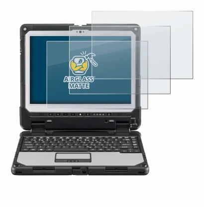 Image de l'appareil Panasonic Toughbook CF-33 avec une grande variété de protections d'écran.