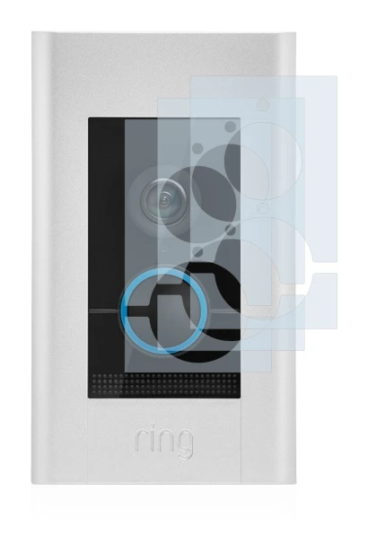 Image de l'appareil Ring Video Doorbell Elite avec une grande variété de protections d'écran.