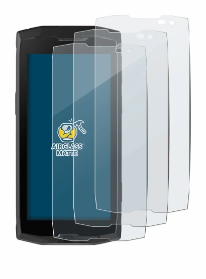 Image de l'appareil Crosscall Core M4 avec une grande variété de protections d'écran.