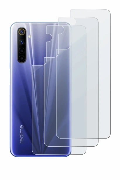 Image de l'appareil realme 6 (Arrière) avec une grande variété de protections d'écran.
