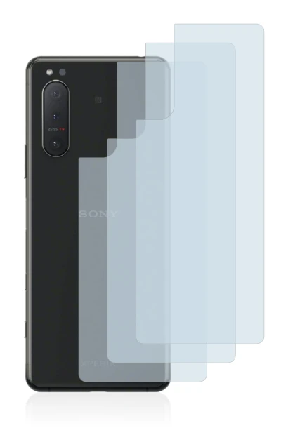 Image de l'appareil Sony Xperia 5 II (Arrière) avec une grande variété de protections d'écran.