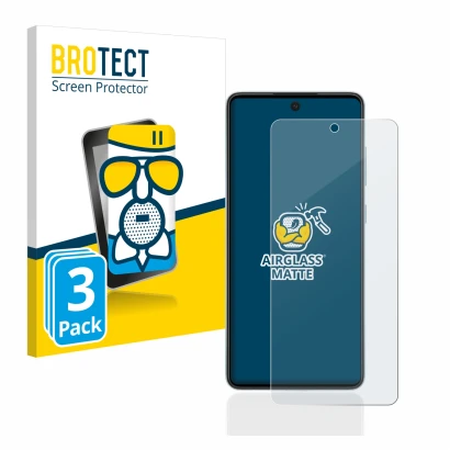 Face avant d’un emballage produit avec le logo de la marque BROTECT. À côté, l’appareil Samsung Galaxy A52 5G est représenté a