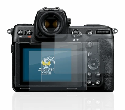 Image de l'appareil Nikon Z 8 avec une grande variété de protections d'écran.