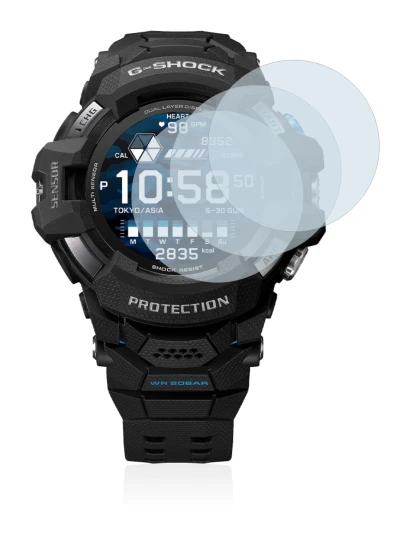 Image de l'appareil Casio G-Shock GSW-H1000 avec une grande variété de protections d'écran.