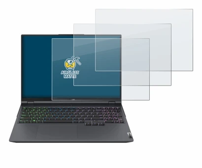 Image de l'appareil Lenovo Legion 5 Pro avec une grande variété de protections d'écran.