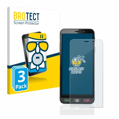 Face avant d’un emballage produit avec le logo de la marque BROTECT. À côté, l’appareil Brondi Amico S Nero est représenté ave