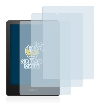 Image de l'appareil Amazon Kindle Paperwhite 2021 Signature Edition avec une grande variété de protections d'écran.