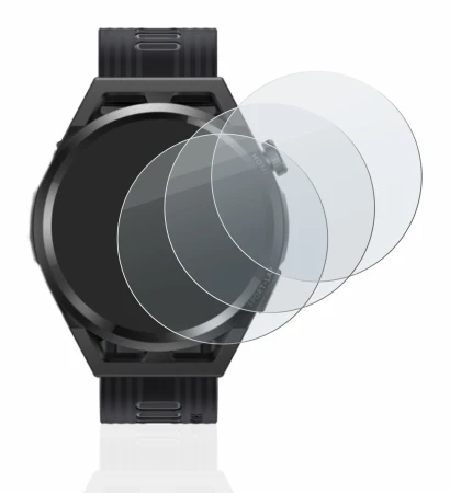 Image de l'appareil Huawei Watch GT Runner avec une grande variété de protections d'écran.