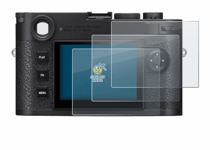 Image de l'appareil Leica M11 avec une grande variété de protections d'écran.