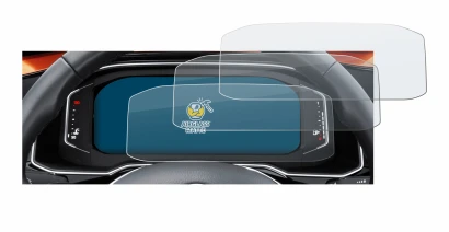 Image de l'appareil Volkswagen Polo 6 Digital Cockpit Pro avec une grande variété de protections d'écran.