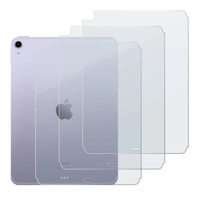 Image de l'appareil Apple iPad Air 5 WiFi 2022 (Arrière, 5ème Gen.) avec une grande variété de protections d'écran.