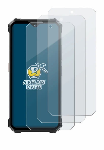 Image de l'appareil Oukitel WP26 avec une grande variété de protections d'écran.