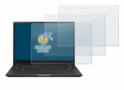 Image de l'appareil ASUS ROG Flow X13 2023 avec une grande variété de protections d'écran.