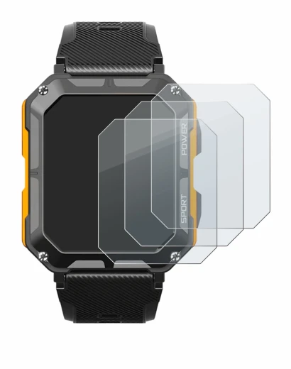 Image de l'appareil Njord Gear The Indestructible Smartwatch avec une grande variété de protections d'écran.