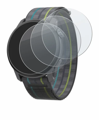 Image de l'appareil Coros Pace 3 avec une grande variété de protections d'écran.