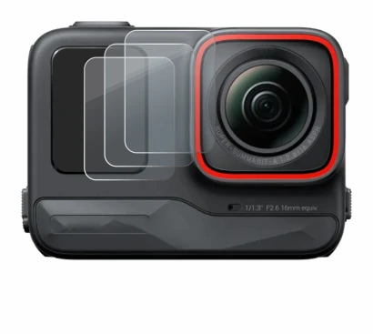 Image de l'appareil Insta360 Ace Pro (Affichage avant) avec une grande variété de protections d'écran.