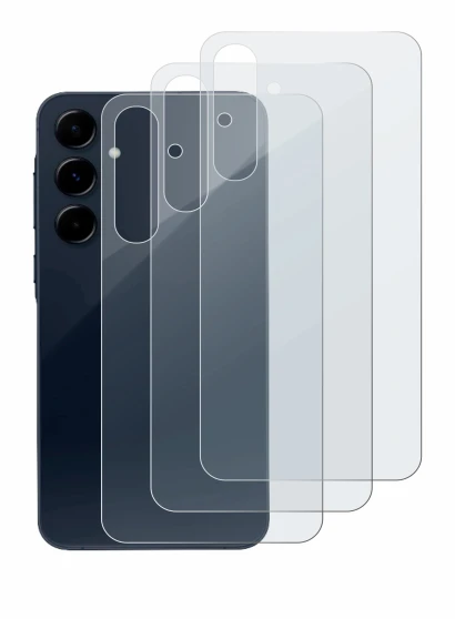 Image de l'appareil Samsung Galaxy A35 5G (Arrière) avec une grande variété de protections d'écran.