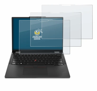 Image de l'appareil Lenovo ThinkPad X13 2-in-1 Gen 5 avec une grande variété de protections d'écran.