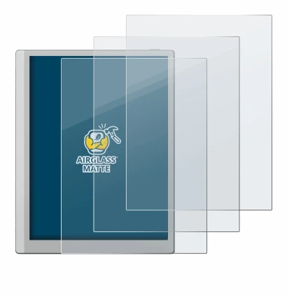 Image de l'appareil Boox Go 10.3 avec une grande variété de protections d'écran.