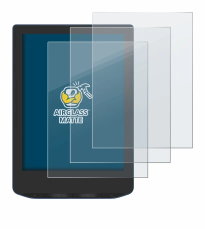 Image de l'appareil PocketBook Verse Pro Color avec une grande variété de protections d'écran.